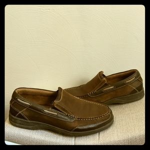 Men's Florsheim Lakeside Brown Slip-On Boat Shoes